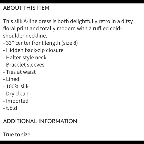 Madewell Silk Forsythia Cold-Shoulder Dress 10 🆕 - Picture 6 of 8